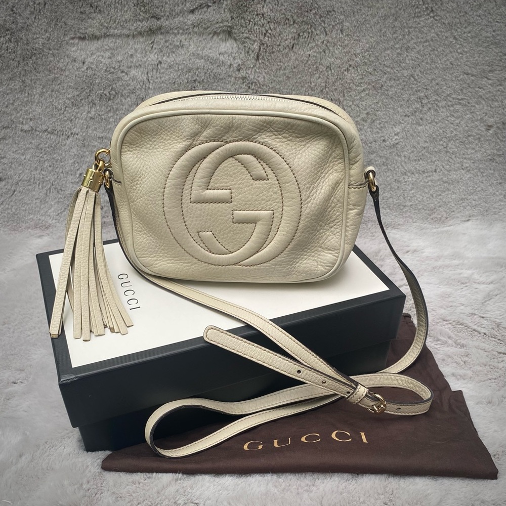 Gucci Soho Disco Bag, Off-White